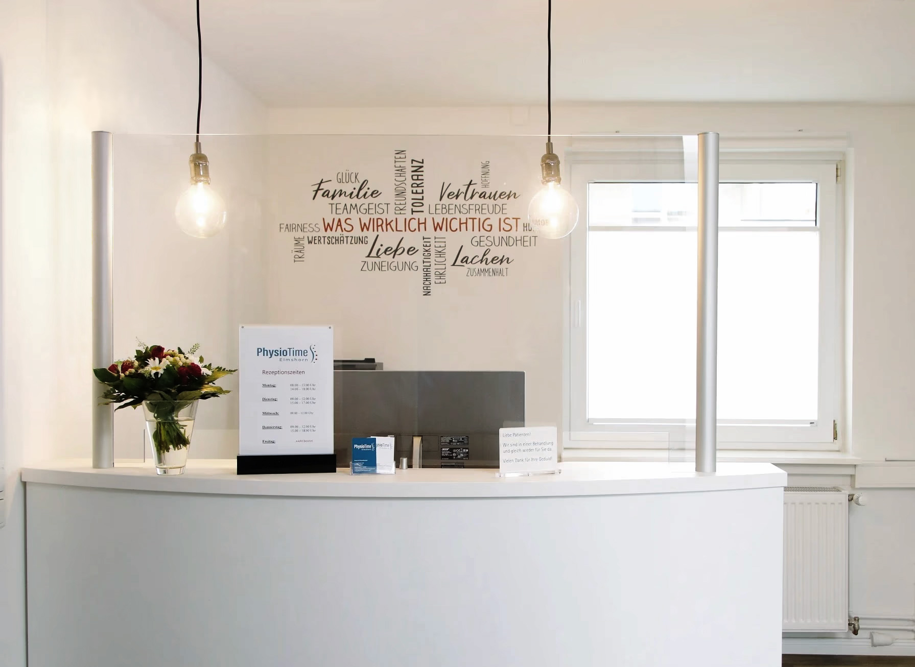 Physiotherapiepraxis Rezeption